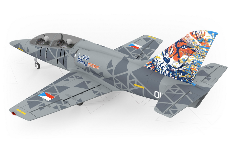 L-39 Skyfox 1088mm Gris PNP Kavan 